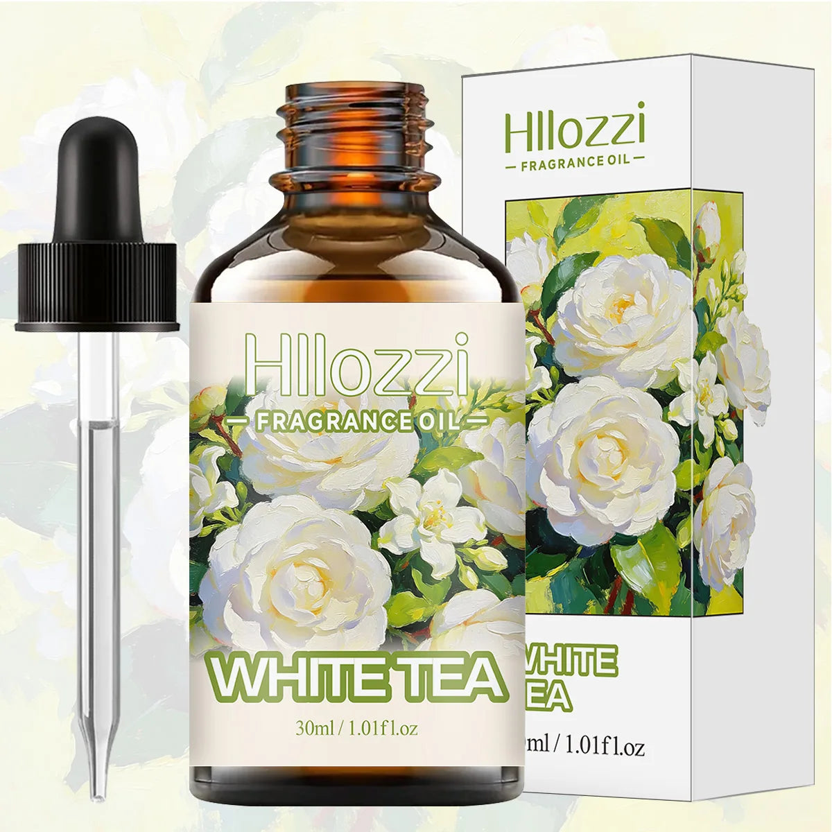 White tea jasmine essential oil is fresh and elegant, with a sweet aroma. Suitable for diffusers and air purifiers. Zpaxo WHITE TEA 30ml