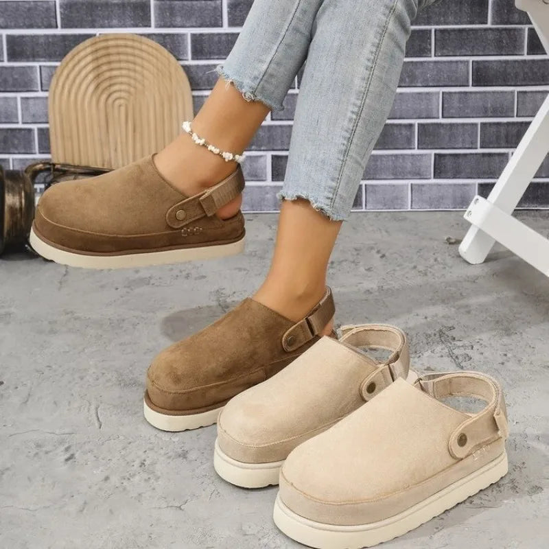 2025 Women Slippers Thick Bottom Head Cover Back Strap Shoes Large Size Casual Slippers Slip-On Platform Sandals Slides Women Zpaxo