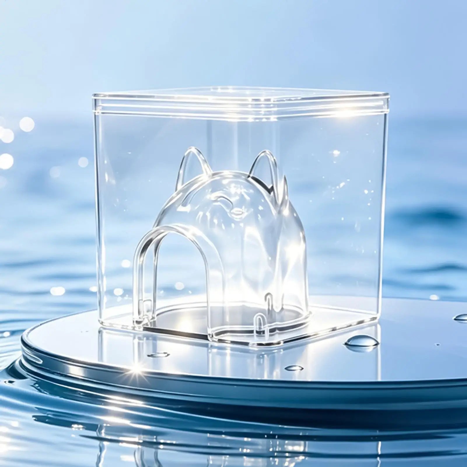 Hamster Cool House Clear Heat Relief Cube Hamster Cooling Bed For Small Pet Sugar Glider Hedgehog Ferret Cage Indoor Summer Hot Zpaxo