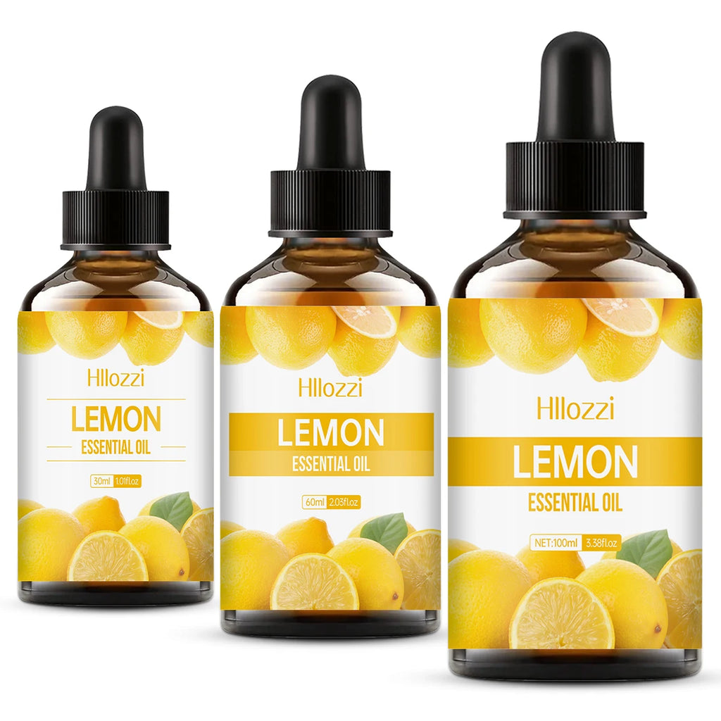 100ml/60ml/30ml Lemon essential oil Lemon Essential Oil Body Care Hair Care Aromatherapy Soap Making Diffusers Zpaxo