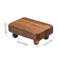 Wooden Display Stand Square Wood Modern Stylish Home Decoration