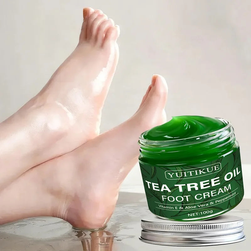 YUITIKUE Tea Tree Oil Foot Cream 100g | Vitamin E & Aloe Foot Cream Zpaxo