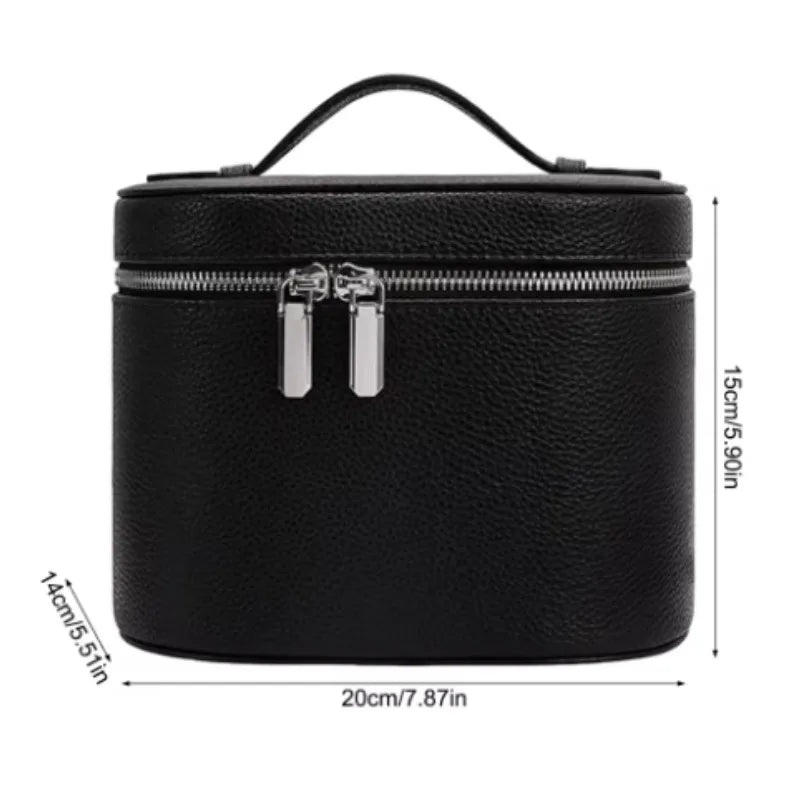 PU Leather Travel Makeup Bag – Large Capacity Cosmetic Organizer Travel Makeup Bag Zpaxo