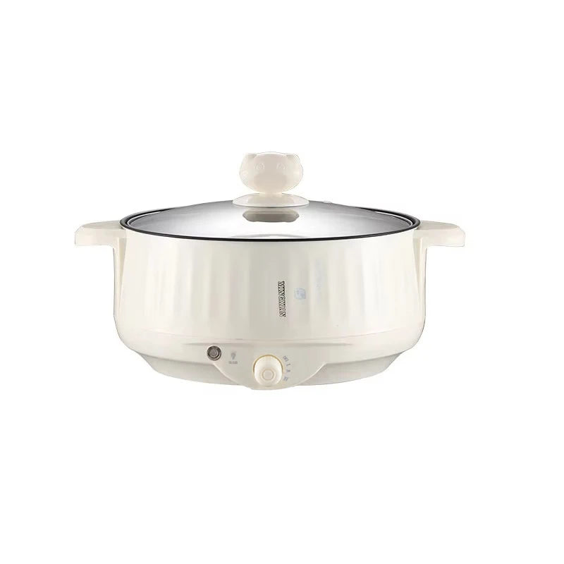 220V Multi Cookers Single/Double Layer Electric Pot 1-2 People Household Non-stick Pan Hot Pot Rice Cooker Cooking Appliances Zpaxo 200314-Single European standard