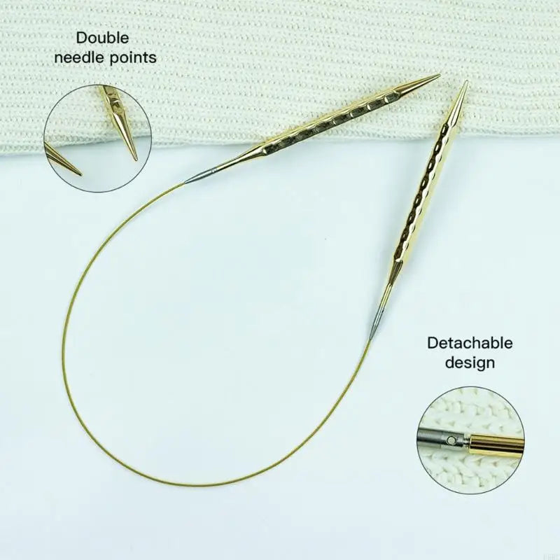 8Pair Stainless Steel Interchangeable Circular Knitting Needle
