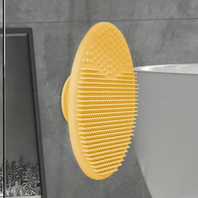 Baby Bath Brush Silicone Baby Hair Scrubber Scalp Massager and Brush Comb Bath Scrubber for Washing Hair and Dry Skin Relief Zpaxo