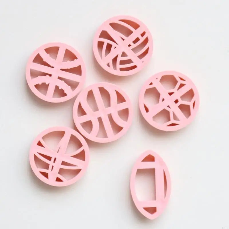 6 Pcs Clay Earrings Molds Football Jewelry Making Molds Handmade Basketball Earrings Cutting Molds for Earrings Making Zpaxo