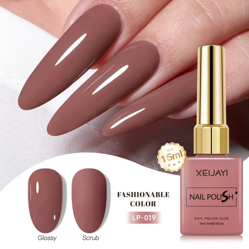 Colored Nail Varnish Gel 60 Colors Gloss Matte Ice-clear Nails Polish Zpaxo 19