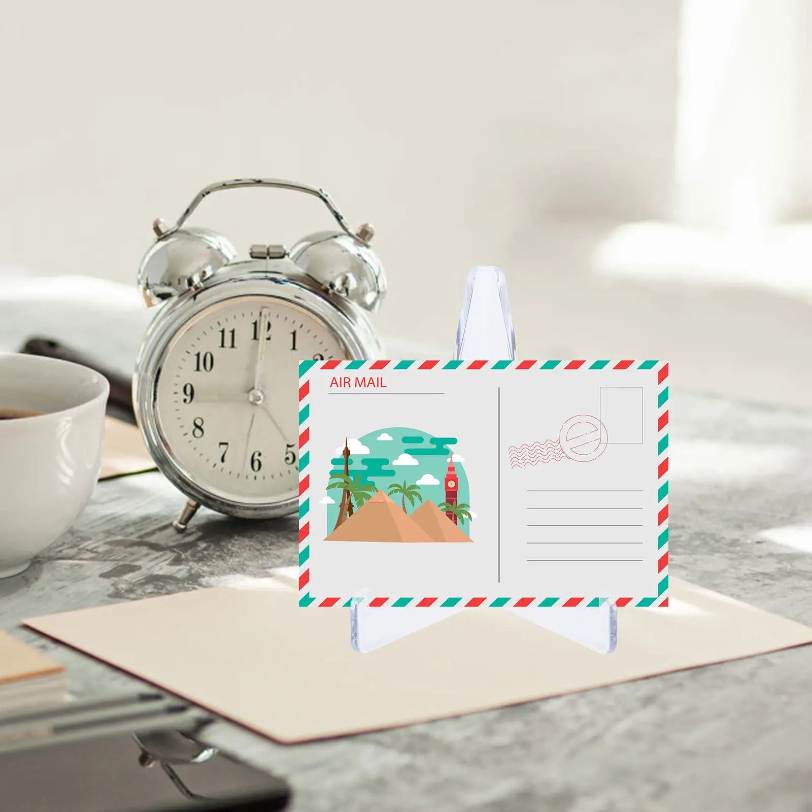 Premium Acrylic Card Display Easel Stand Transparent Decorative