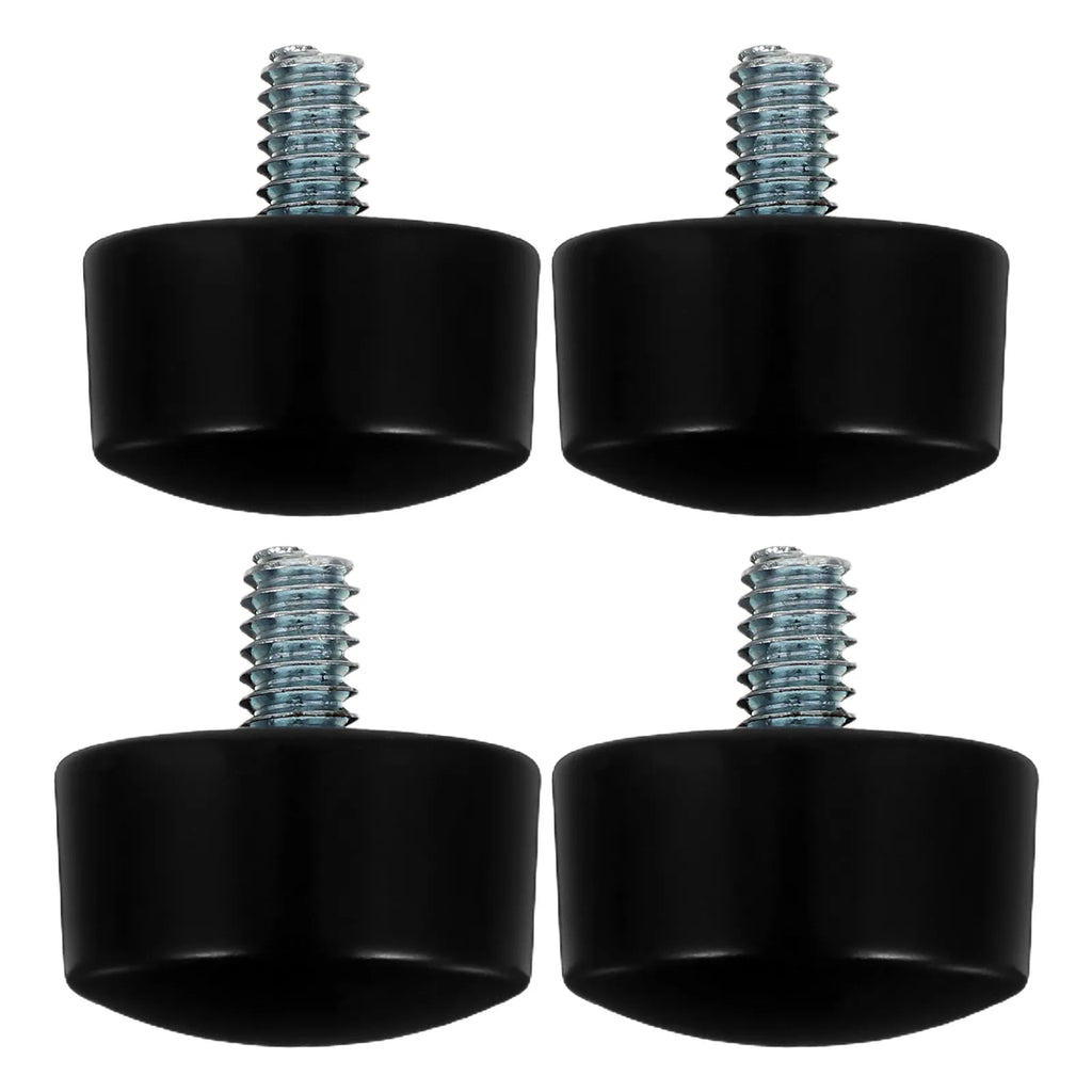 Decorative Black Curtain Rod Finials End Caps Plastic Metal Easy