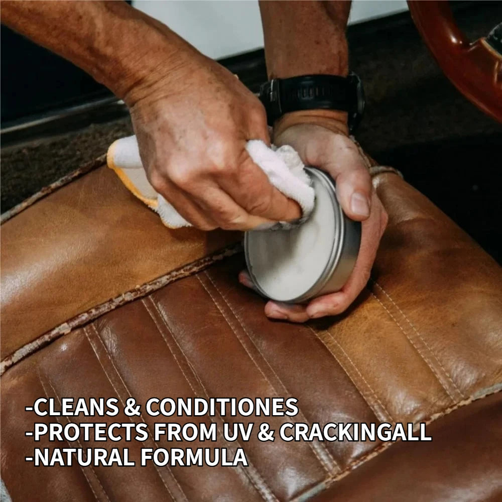 50g/100g Leather Sofa Cleaner and Polish Care Balm for Shoes,luxury Leather Bag Care Salve Restorer Cleaning Products Zpaxo