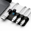 Self-adhesive Silicone Magnetic Cable Organizer USB Data Charging