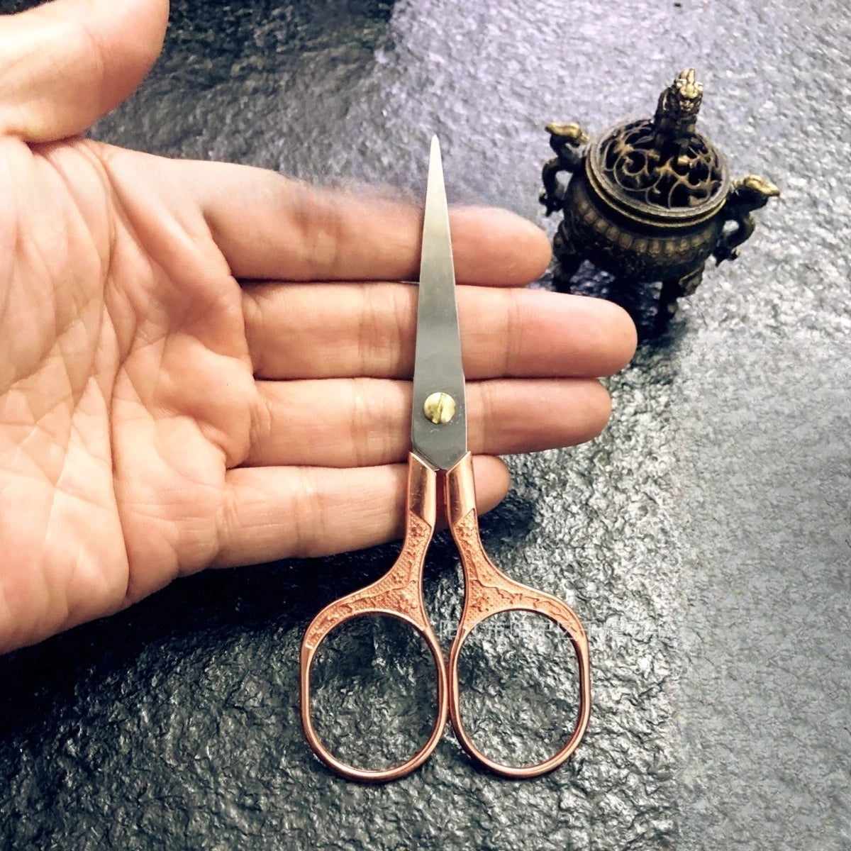 Stainless Steel Nail Scissor Retro Finger Toe Dead Skin Remover