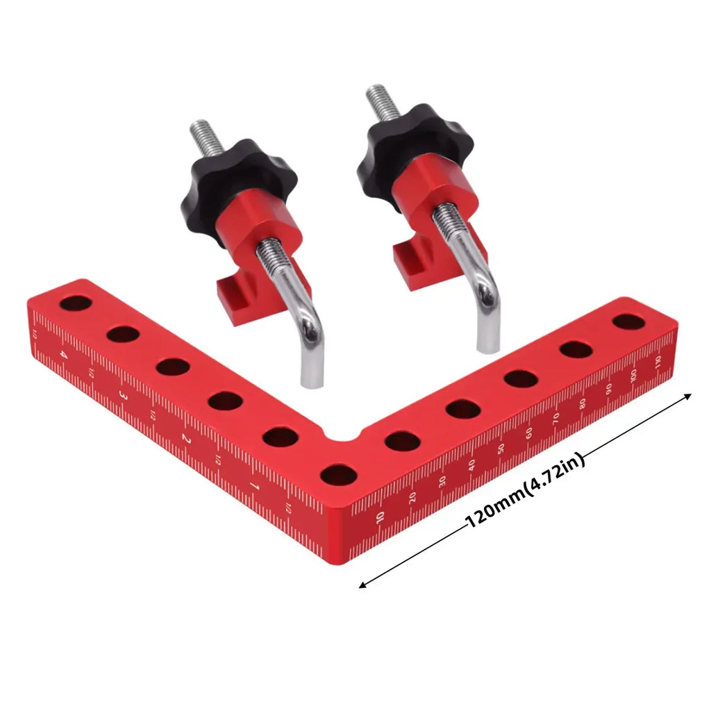90° Right Angle Fixing Clip 120/140mm – L-Shaped Woodworking Clamp Woodworking Corner Clamp Zpaxo 120mm(4.7in)