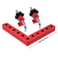 90° Right Angle Fixing Clip 120/140mm – L-Shaped Woodworking Clamp Woodworking Corner Clamp Zpaxo 120mm(4.7in)