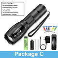 ZHIYU 1200 Lumen LED Flashlight – 5-Mode Zoomable Waterproof Torch