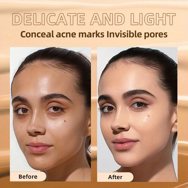 Liquid foundation is sweat-proof and not easy to take off makeup, oil control concealer Zpaxo