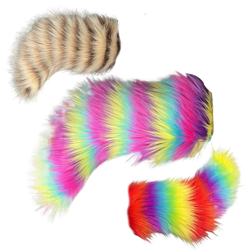 Moving Furry Tail Remote Control Wagging Plush Animal Car Trunk