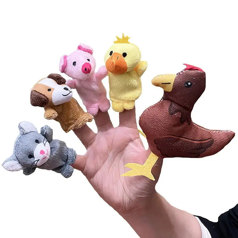 Animal Finger Puppets Interactive Family Finger Toy Set Of 5 Animal Puppets For Easter Basket Stuffers Egg Fillers School Zpaxo United States