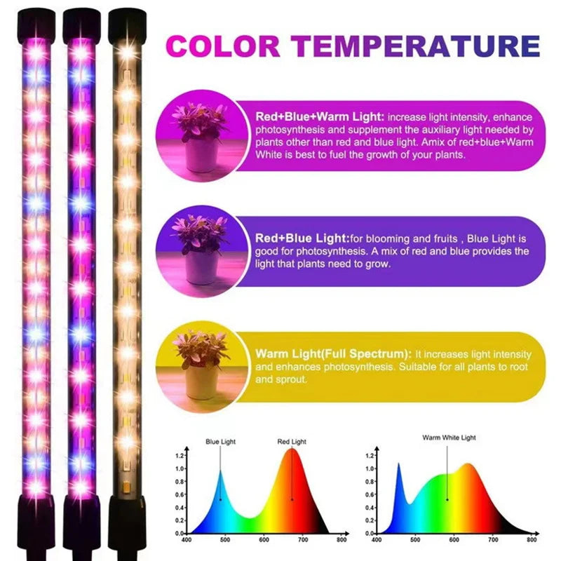 Full Spectrum LED Grow Light – Dimmable Indoor Plant Lamp