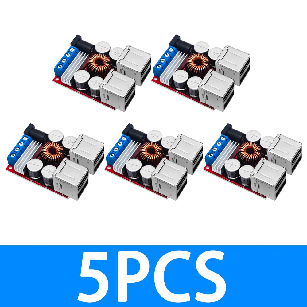 BAISHUN DC-DC Vehicle Charging Module – 8V-35V to 5V 8A, 4-Port USB Output Car Mobile Charger Zpaxo 5pcs