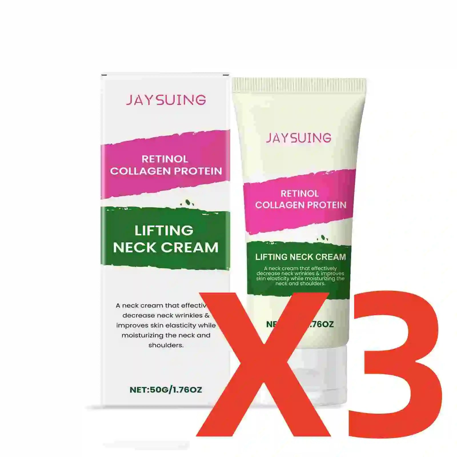 Jaysuing Collagen Neck Cream – Anti-Aging Firming & Wrinkle Cream Neck Firming Cream Zpaxo 150g boxed