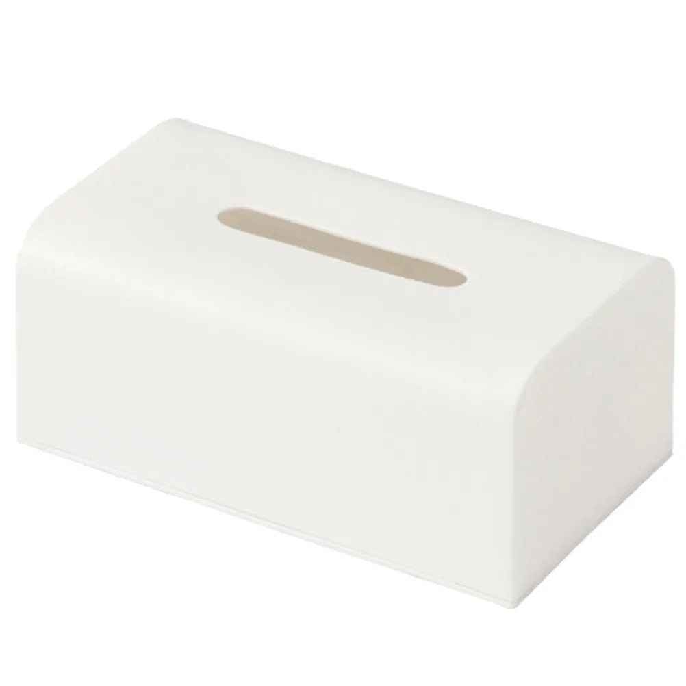 Large White Paper Storage Box Heavy Duty Plastic Tissue Case Elegant