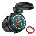 USB C Car Charger Cigarette Lighter Socket 12V-24V Dual Charging