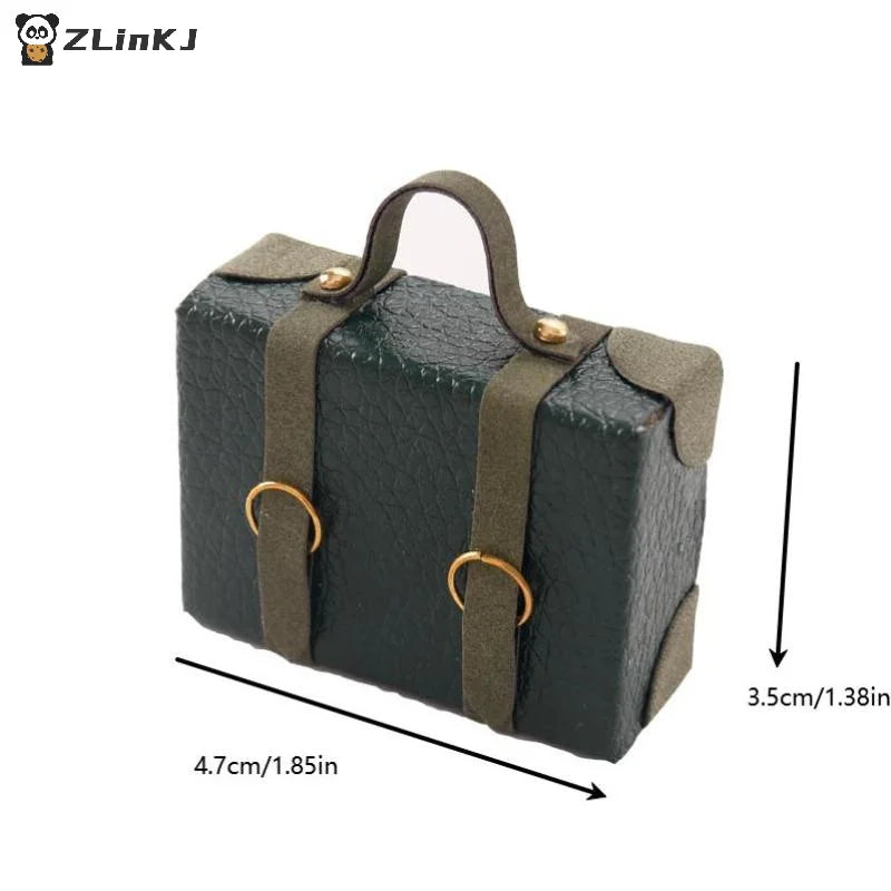 ▶1:12 Dollhouse Miniature Briefcase Suitcase Model Decor Toy Doll House Accessories Zpaxo