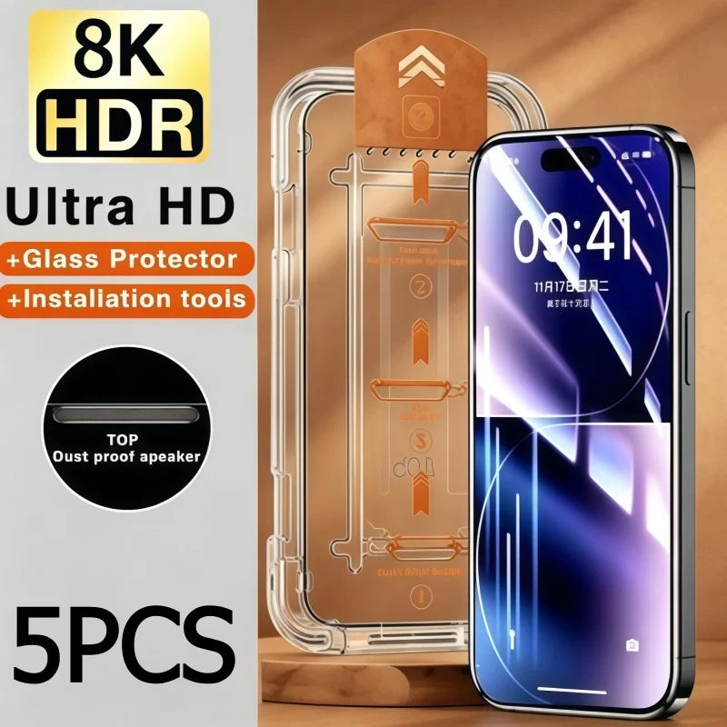 HD Oleophobic Coating Dust Easy Installation Screen Protector