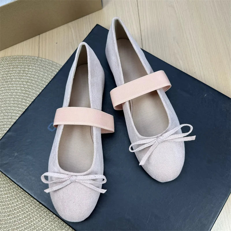 Retro Shallow Flat Shoes for Women 2025 New Spring Autumn Flat Ballet Skirt Mary Jane Shoes Loafers Women zapatillas mujer Zpaxo