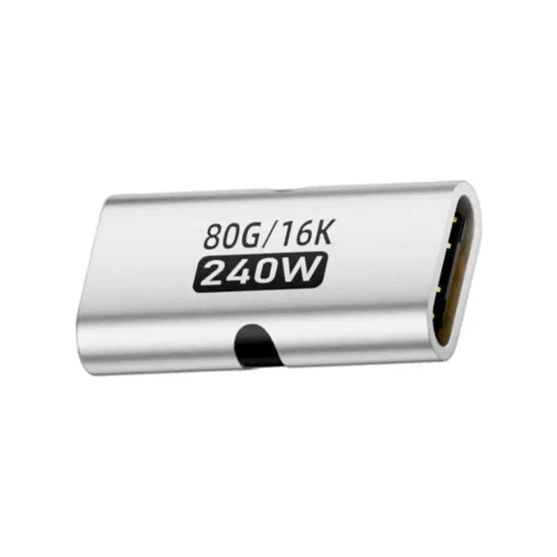 Aluminum USB C Female Adapter 240W 80Gbps 16K 60HZ Converter Fast Zpaxo