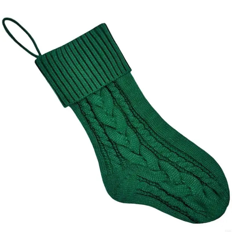Reusable Spacious Christmas Sock Knitted Design Multiple Pattern Zpaxo Green China Mainland
