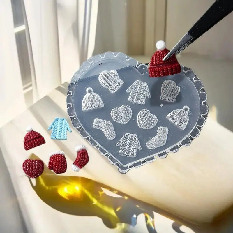 Tulip Lily 3D Nail Art Mold Festive Hat Socks Design Starfish Shell Zpaxo