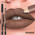 1PC Matte Lip Liner Long-lasting, Brown, Purple, Pink Series, Waterproof Lipstick Lip Liner Women'S Lip Cosmetics Zpaxo 09