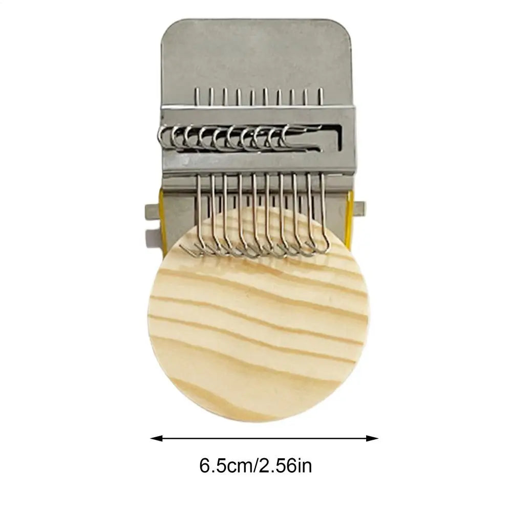 Knit Patch Loom Kit Small Loom Hand Tapestry Wood Loom Weaving Frame Darning Machine For Mending Clothes Jeans Socks Zpaxo 10 pins
