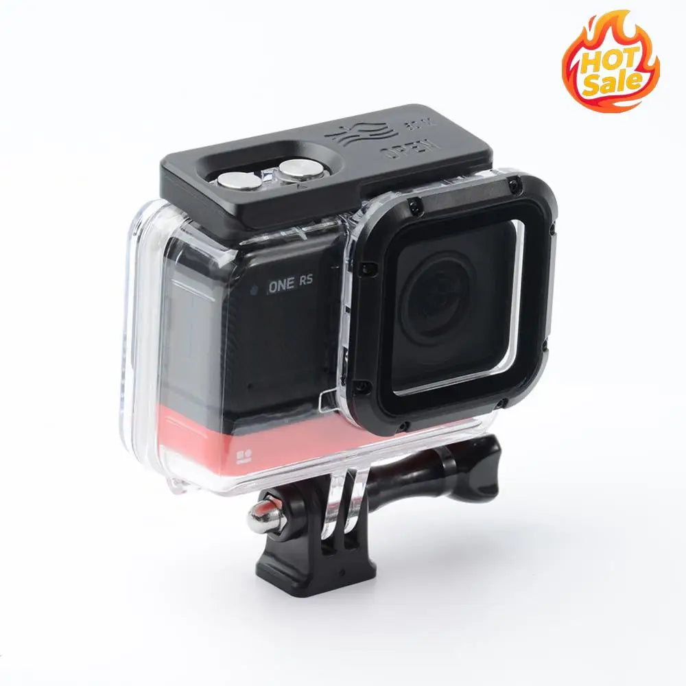Protective Case Transparent Protective Shell Diving Accessories Support 60m Snorkeling for Insta360 One Rs 4k Action Camera Zpaxo