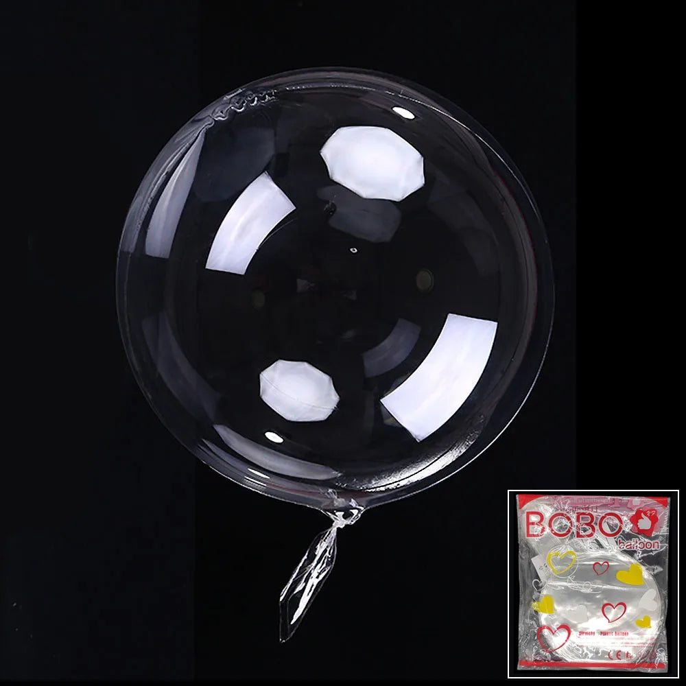 12 18 20 24 Transparent Balloon Bobo Clear Ballons Christmas Wedding