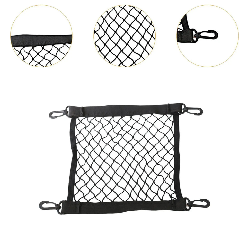 Road Bike Basket Cargo Net, Lightweight Portable Stretchable Netting for Motorcycle, Snowmobile Luggage Zpaxo