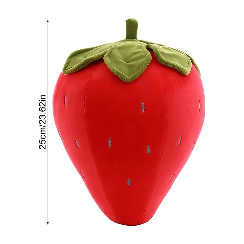 Strawberry Plush Pillow Stuffed Strawberry Soft Pillows Soft Stuffed Doll Comfy Plush Toy For Girls Toddler Bedroom Nursery Zpaxo