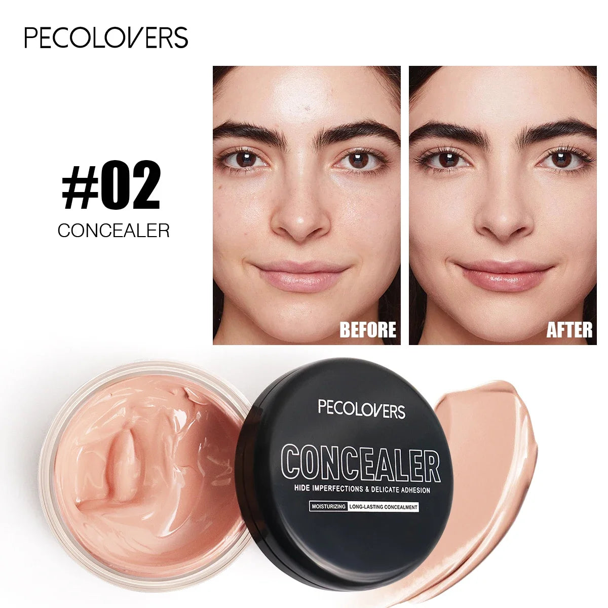Waterproof Lasting Concealer Cream Moisturizing Full Cover Acne Mark Dark Circles Contour Concealer Makeup Palette Face Makeup Zpaxo 02