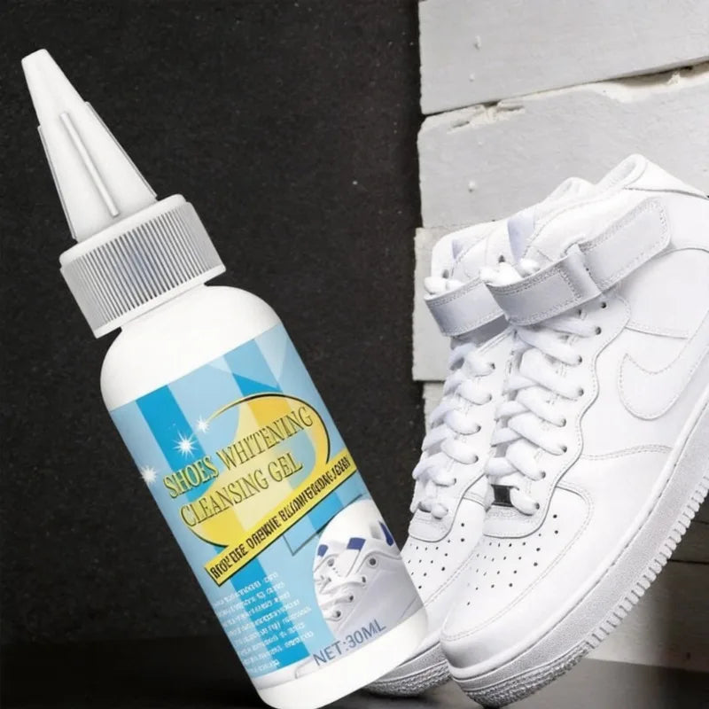White Shoe Cleaning Cream & Stain Remover with Sponge