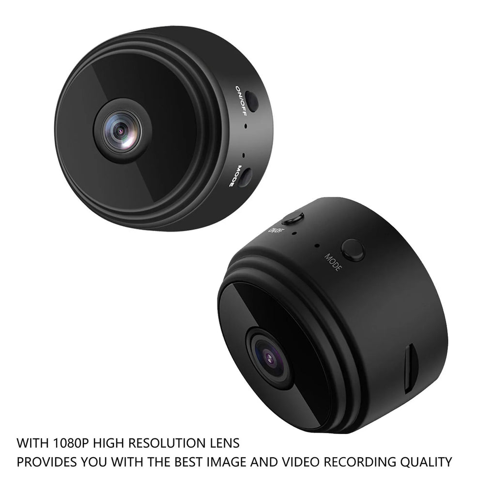 Mini Camera Magnetic Back Cover 1080P HD Wireless Home Office