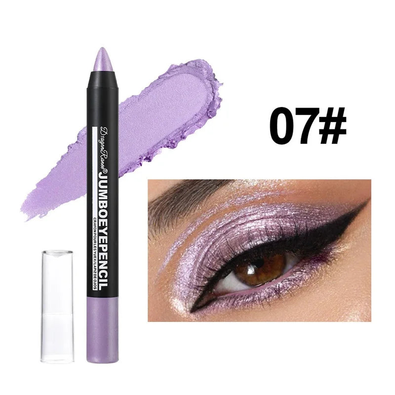 12 Colors Long-lasting Eyeshadow Pencil Waterproof Pigment Blue Zpaxo 07