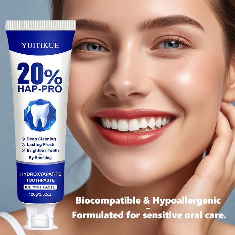 YUITIKUE Ice Mint Toothpaste 20% HAP-PRO | Whiten & Fresh Breath Whitening Toothpaste Zpaxo