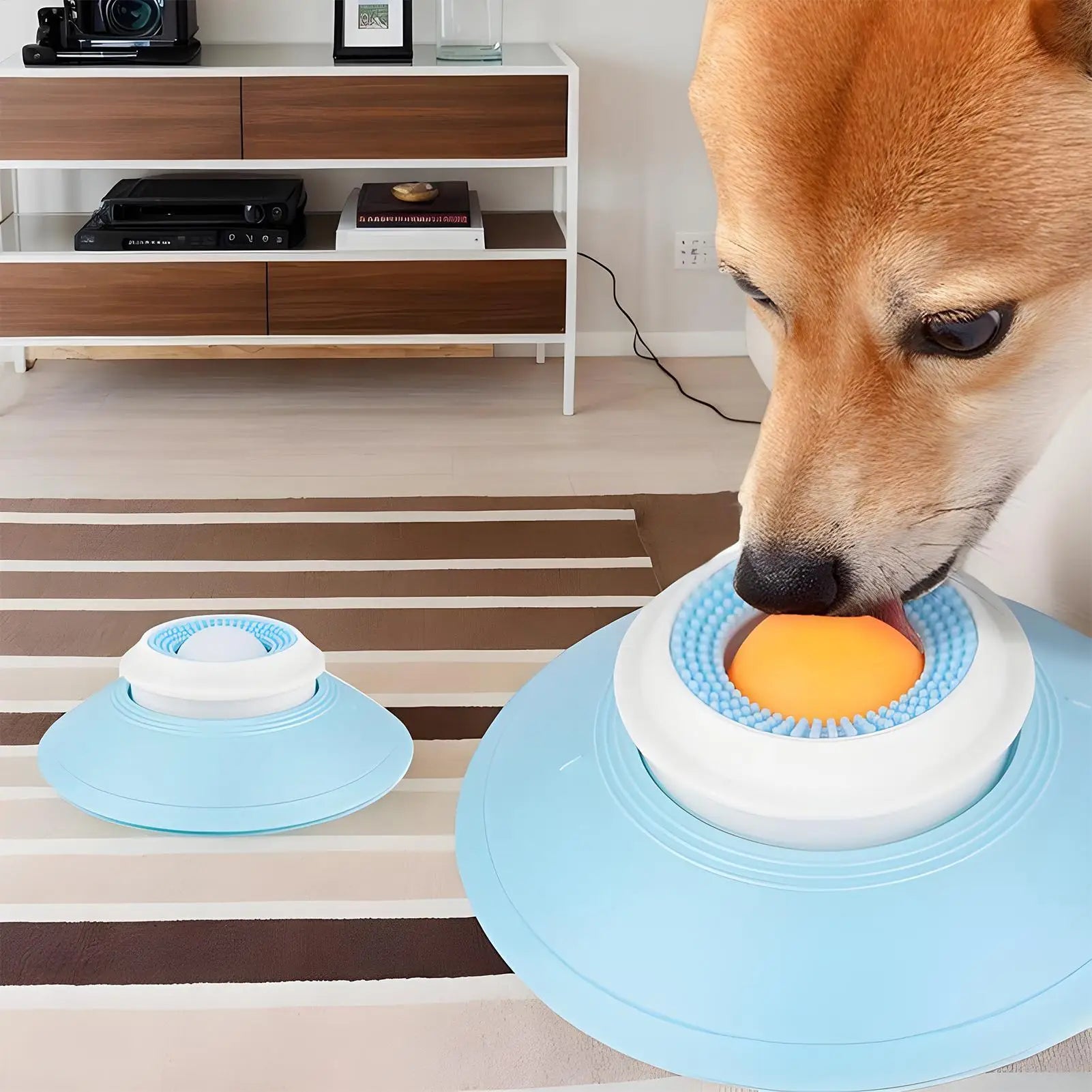 Dog Lick Toy Dog Licking Treat Slow Feeder Anti-Choking Pet Enrichment Toys for Bathing Grooming and Training Zpaxo