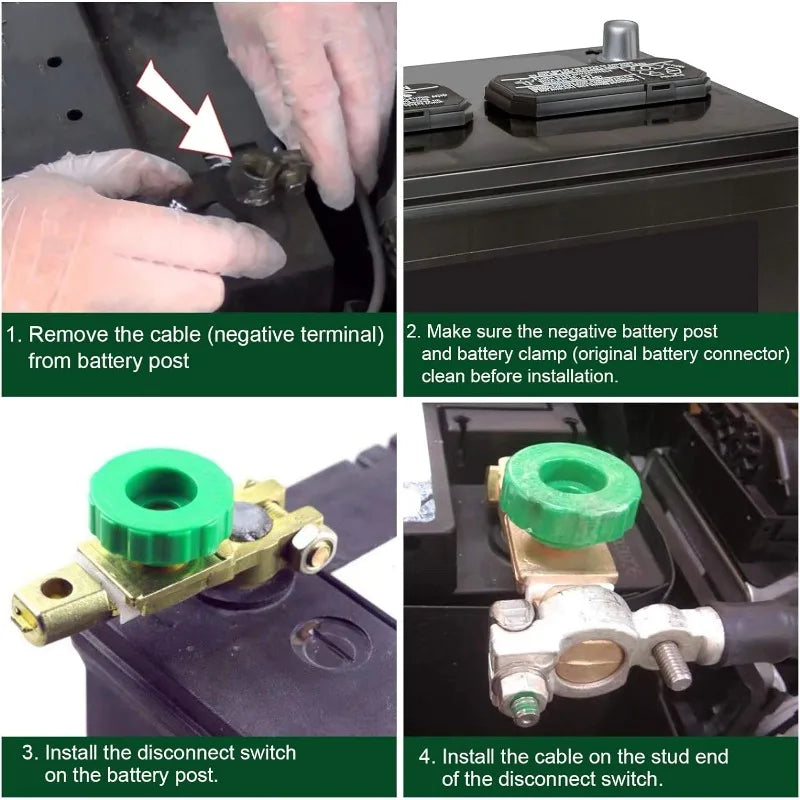 Brass Battery Disconnect Switch 12V/24V – Top Post Master Isolator