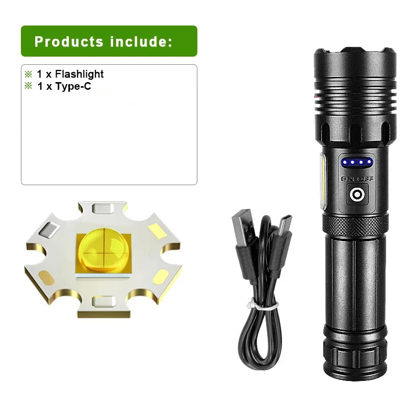 ESMARTER XHP130 1200LM Rechargeable LED Tactical Flashlight