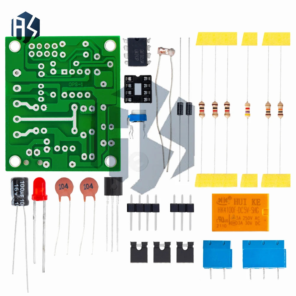 LM393 Light Controlled Switch DIY Kit, Photosensitive Sensor Module with Trigger Output for Electronic DIY Zpaxo