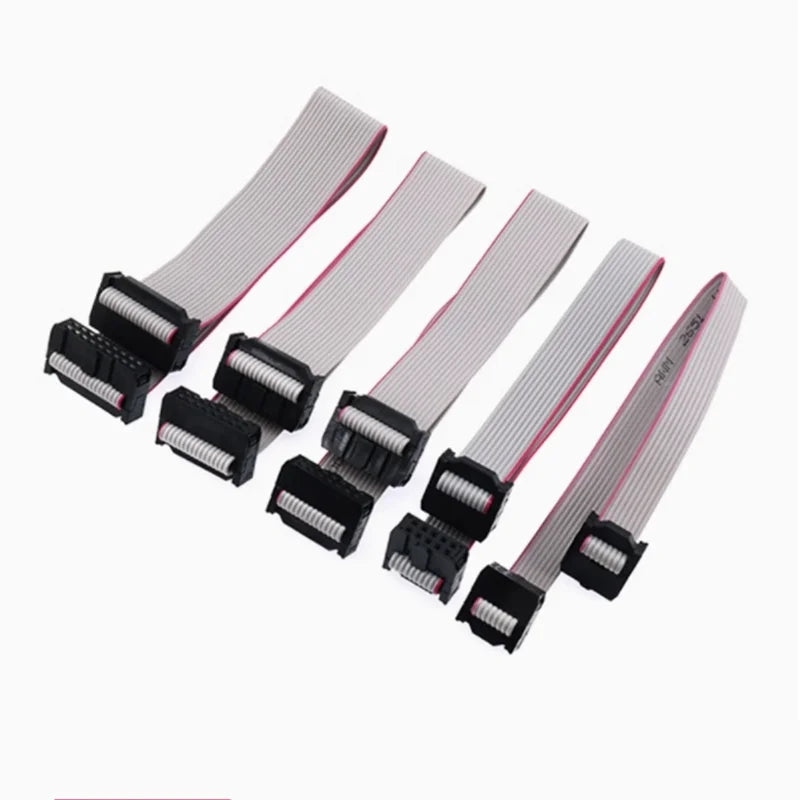 FC gray ribbon cable pressure plug 6/10/14/20/40P horn AVR connection line JTAG display screen 2.54MM Zpaxo